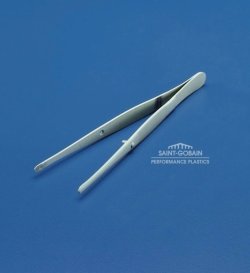 Forceps, PTFE Fluoropolymer, coated | Length mm : 116